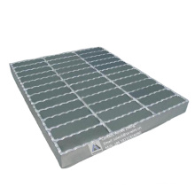 High quality metal bar safety steel grating step with hot dipped galvanized 7/16''/25x3 steel grating made in China
